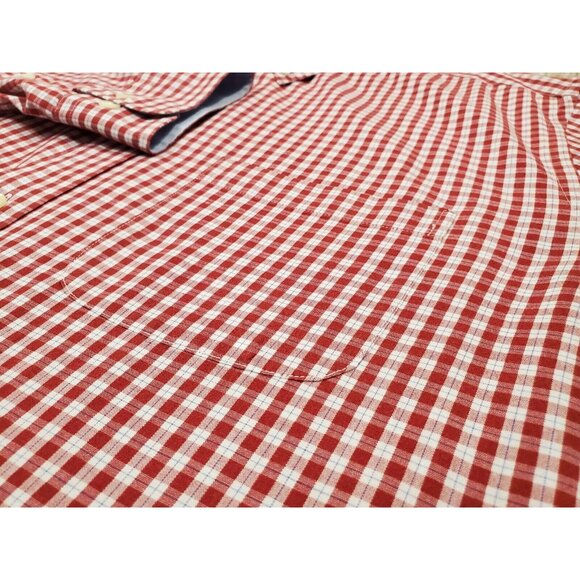 Brooks Brothers Regent Men's Large Red Plaid Long Sleeve Button Down Shirt - Picture 3 of 6